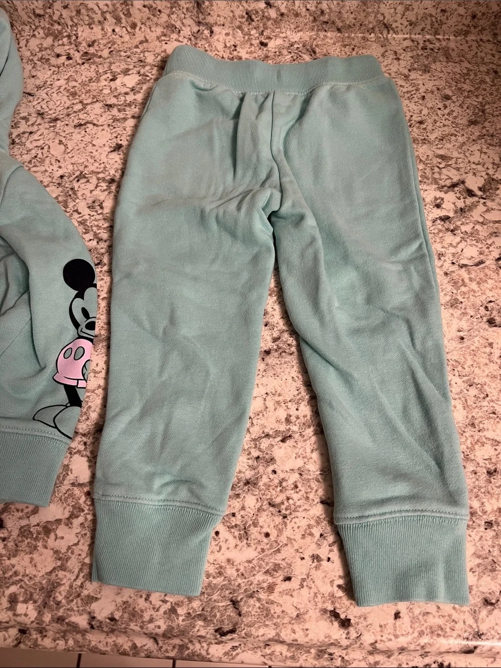 GAP Kids Mint Green Minnie & Mickey Zip Hoodie sweatpant set